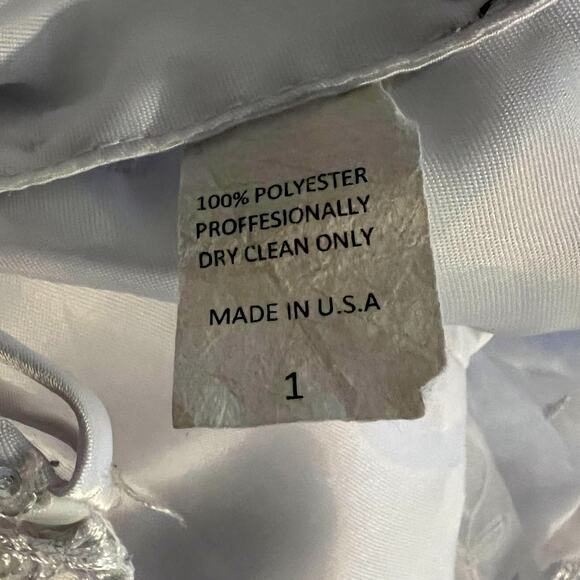 Girls First Holy Communion Dress Primera Comunión Lady of Guadalupe White Size 1 - Picture 5 of 5